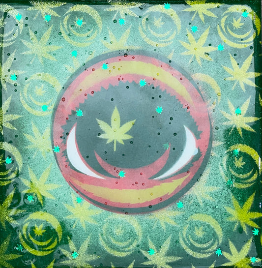 @Lovely.Sarah.96 "Weed Eyez" - @EYEZ C👁LLAB👁RATE Epoxy Painting