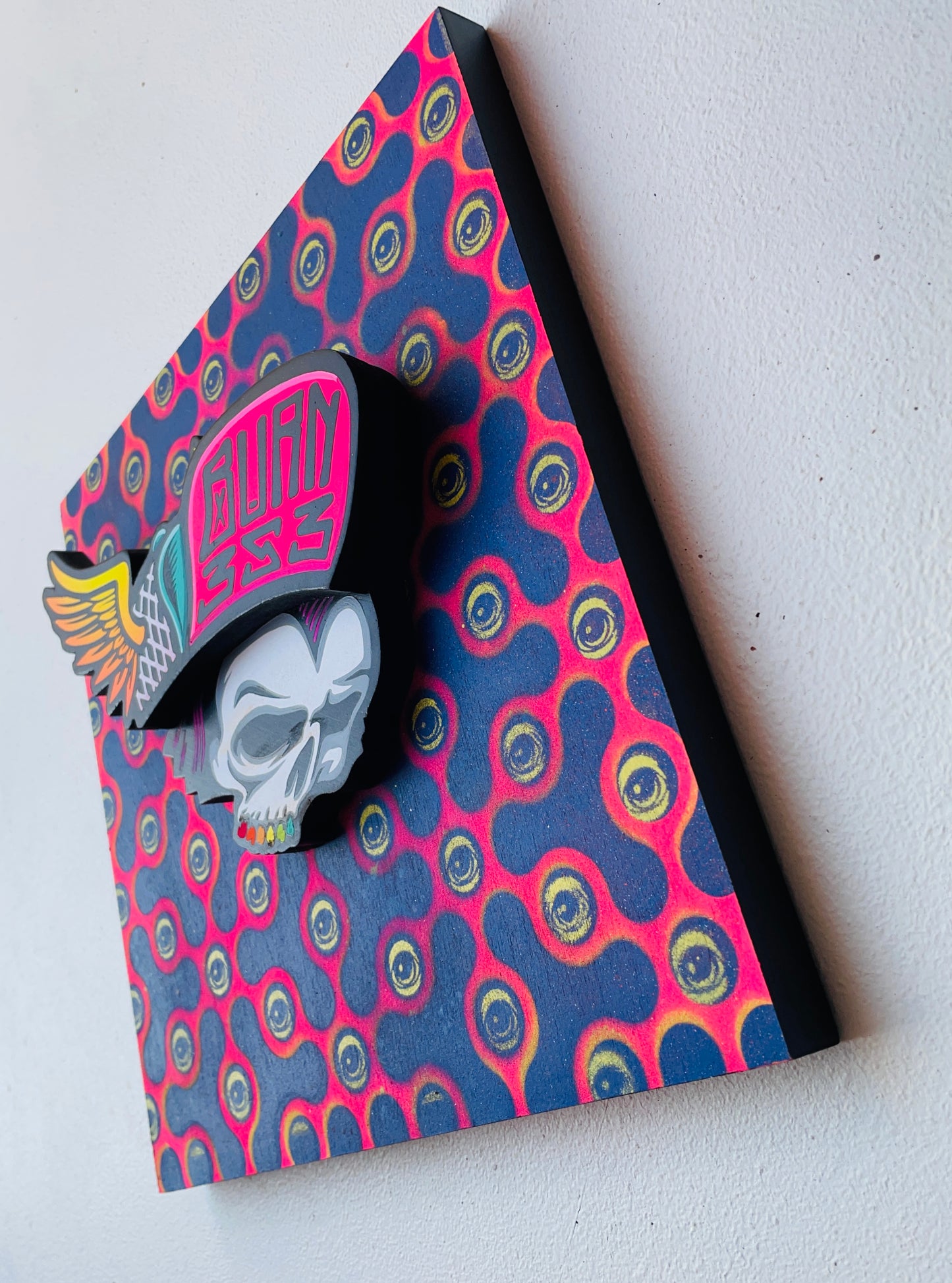 Burn353 x @EYEZ C👁LLAB👁RATE 12x12 Wood Cutout