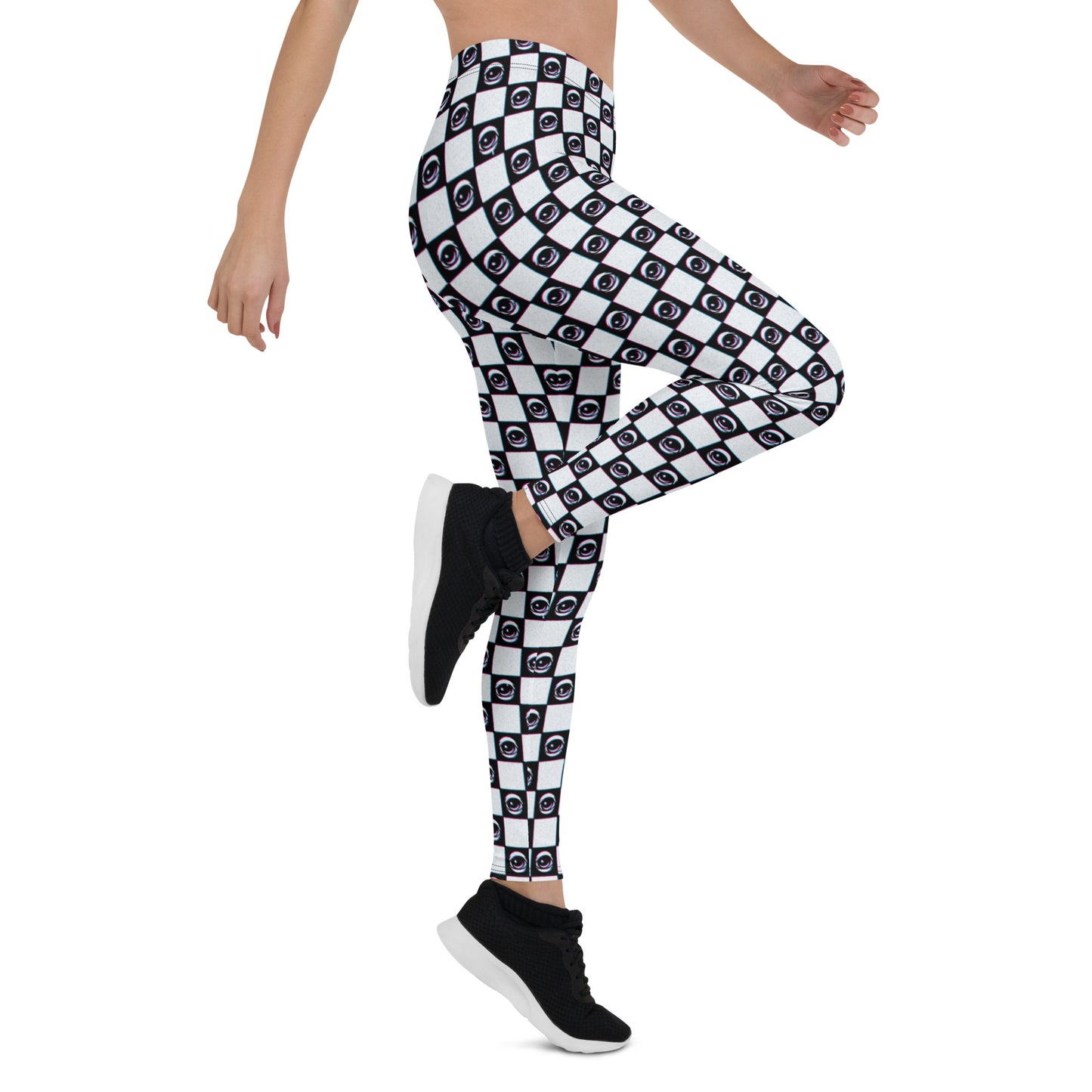3D Checkered Eyez Leggings