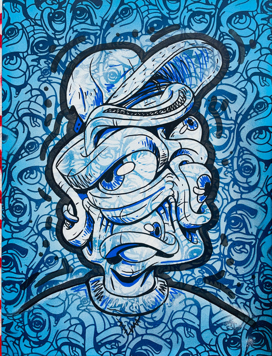 Toonky Berry x @EYEZ C👁LLAB👁RATE 18x24 Blue