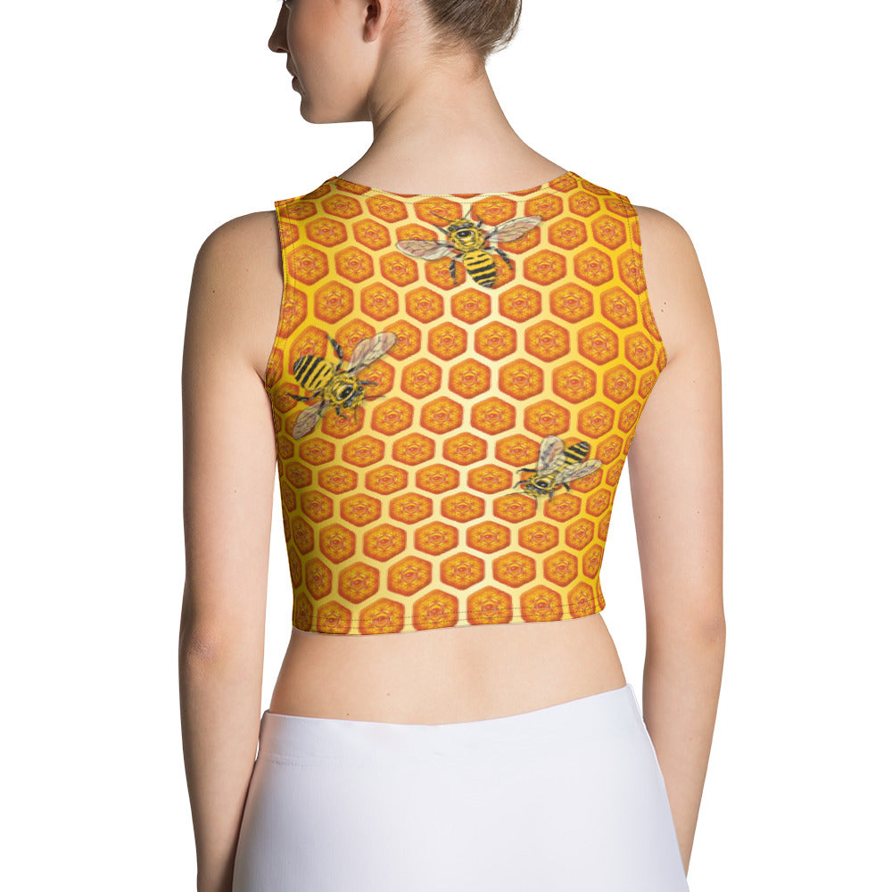 Beez Sublimation Cut & Sew Crop Top