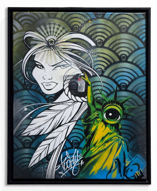 TooFly NYC x @EYEZ C👁LLAB👁RATE Painting