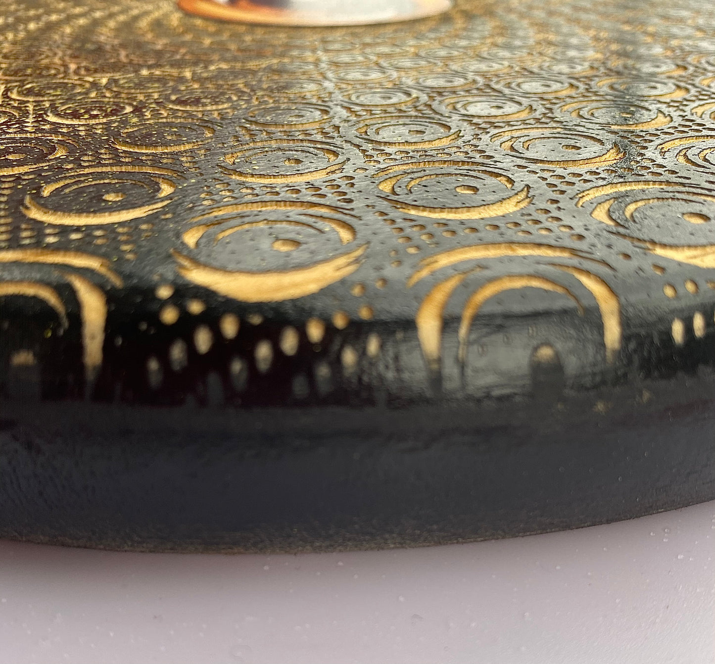 EYEZ in the Vortex - 12x12 engraved panel.