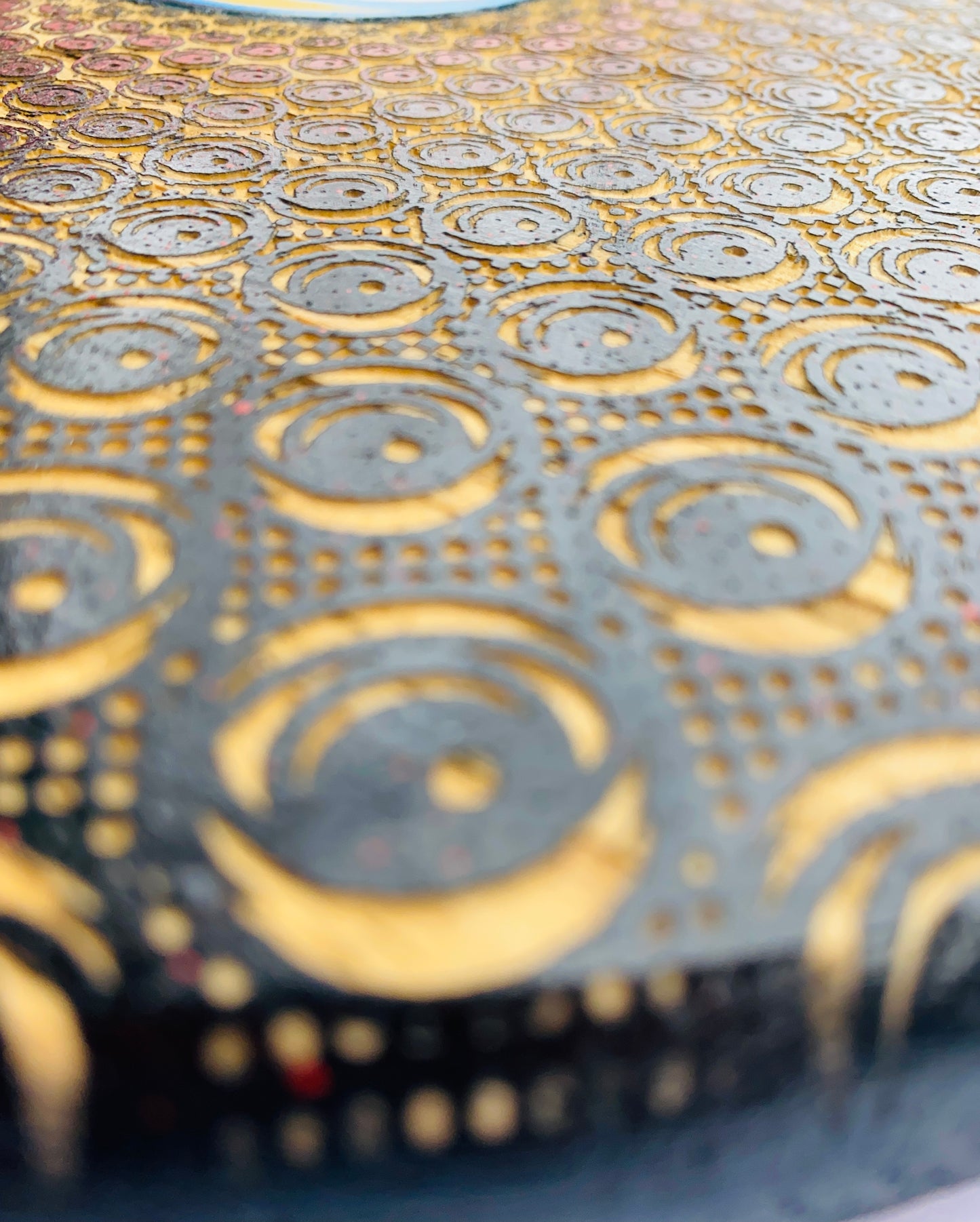 EYEZ in the Vortex - 12x12 engraved panel.